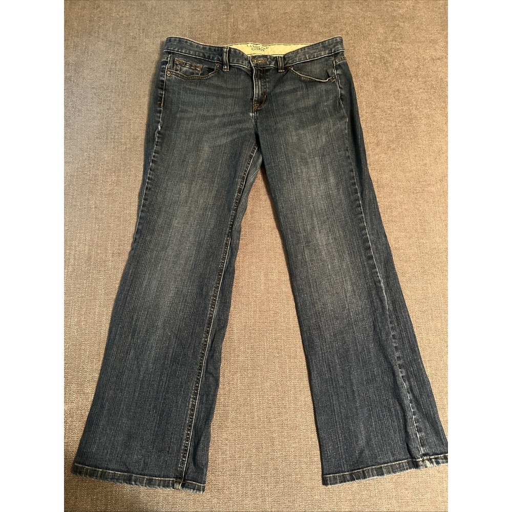 Lands End Low Rise Bootcut Jeans Mens SZ 33 X 31 - Picture 2 of 10